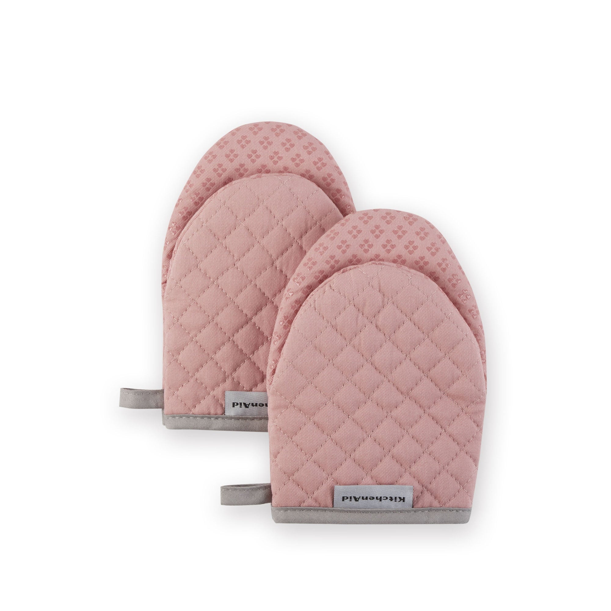 KitchenAid Asteroid Mini Oven Mitt Set， Dried Rose， 5.5x8， Set of 2， Available in Multiple Colors