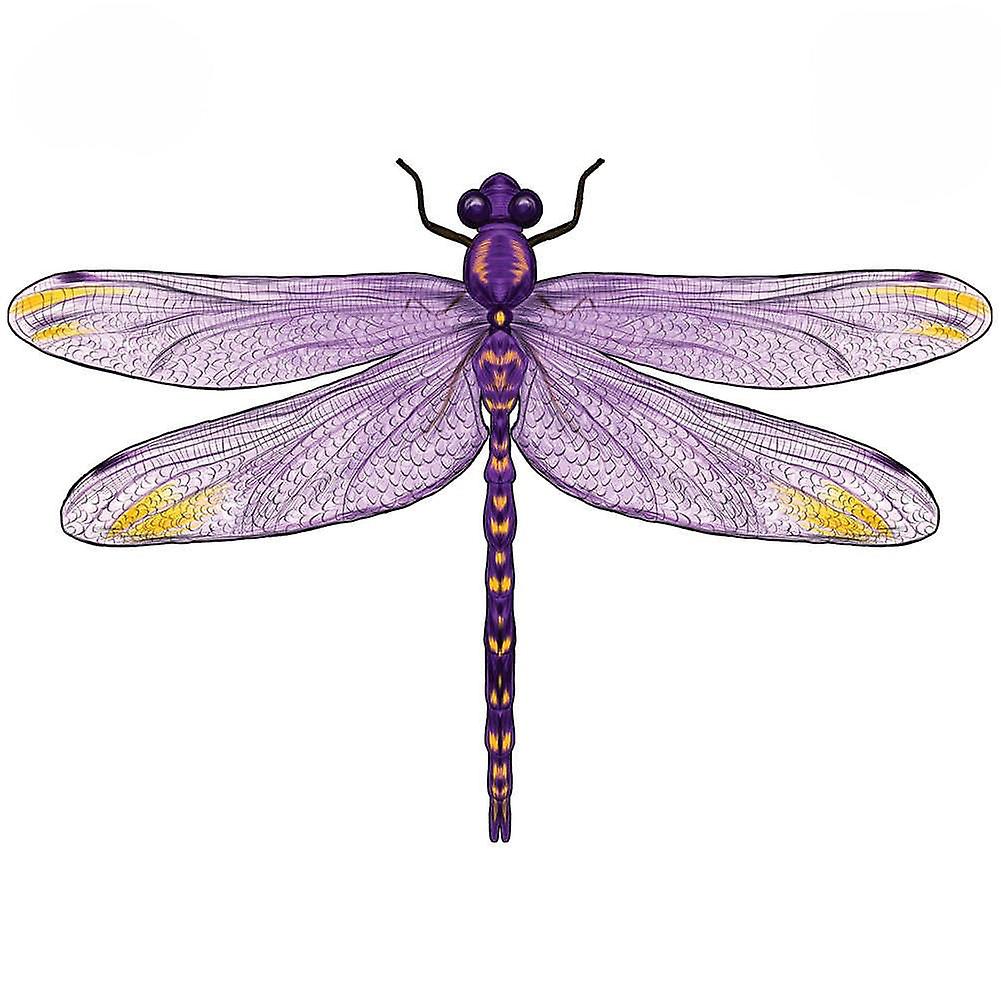 Anygame wooden puzzle purple dragonfly wood jigsaw educational unique gift