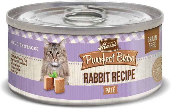 Merrick Purrfect Bistro Rabbit Pate Grain-Free Canned Cat Food