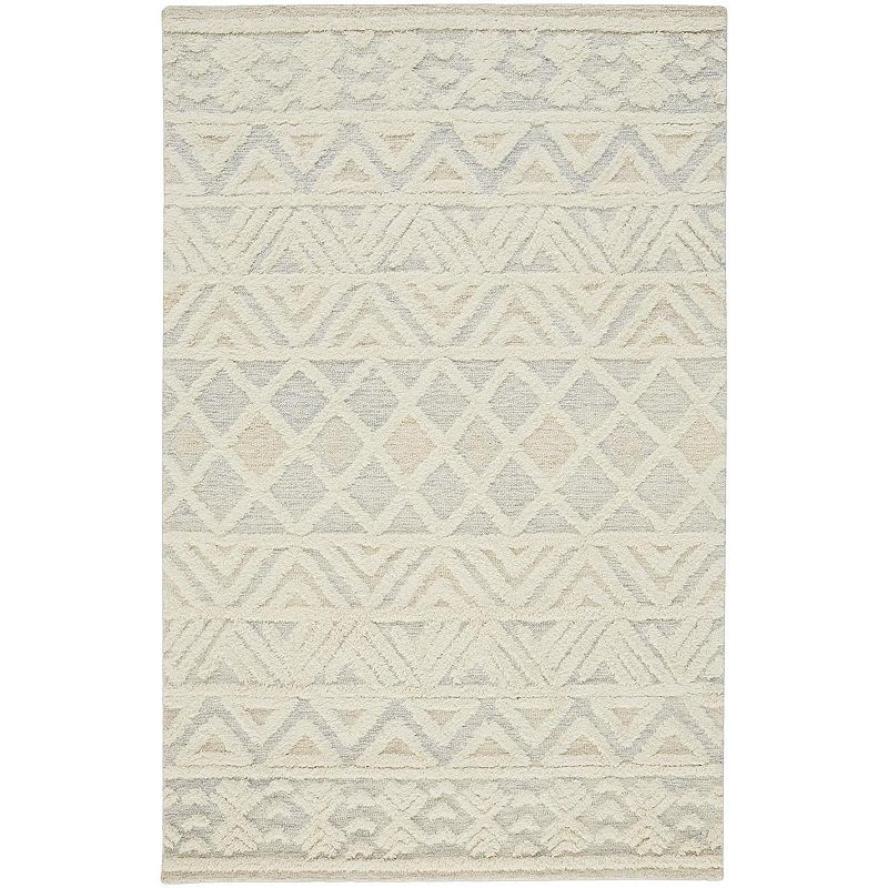 Weave and Wander Elika Moroccan Chevron Wool Tufted Rug