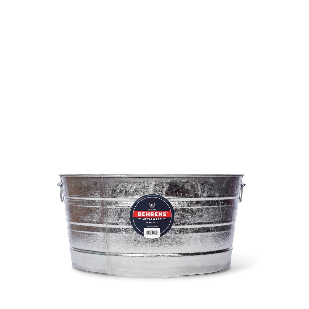 Behrens 15 Gal. Hot Dipped Steel Round Tub 2