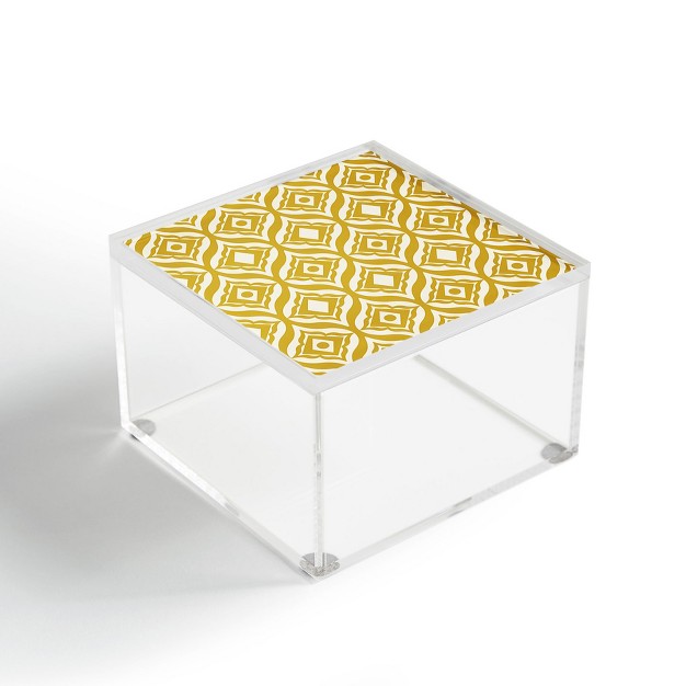 Heather Dutton Trevino Yellow Acrylic Box Deny Designs