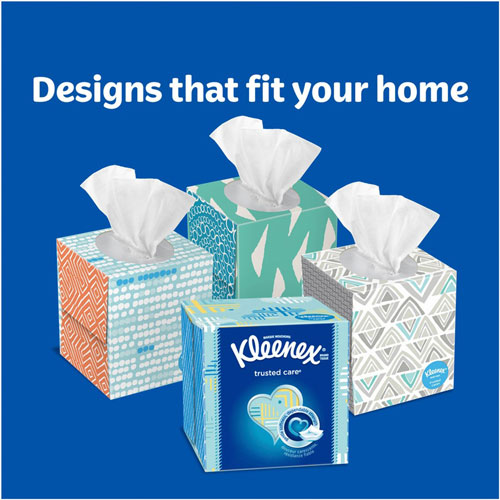 Kimberly-Clark Kleenex Trusted Care Tissues | 2 Ply， 8.20