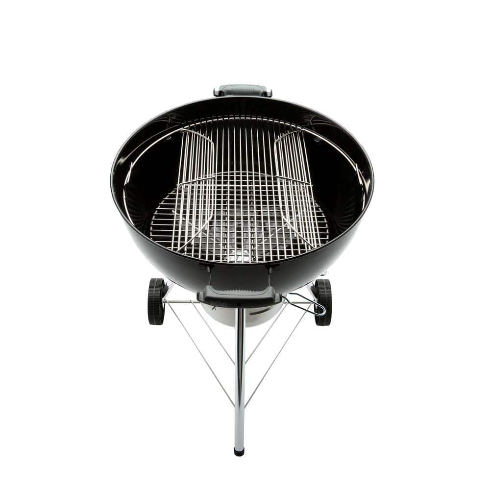 Weber 22 in. Original Kettle Premium Charcoal Grill in Black with Built-In Thermometer 14401001