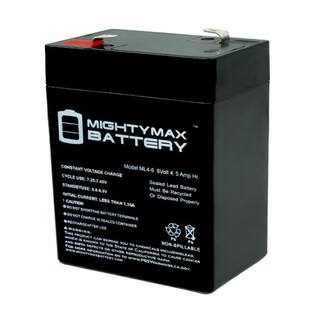 MIGHTY MAX BATTERY ML4-6 - 6V 4.5AH Emergency Exit Lighting SLA Battery MAX3421994