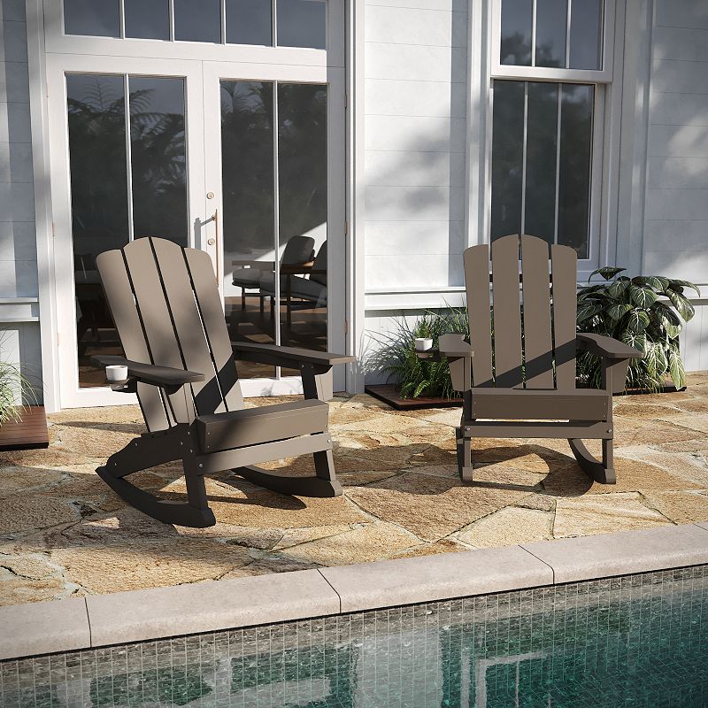 Taylor and Logan Nellis Indoor / Outdoor 2-piece Adirondack Rocking Chair Set