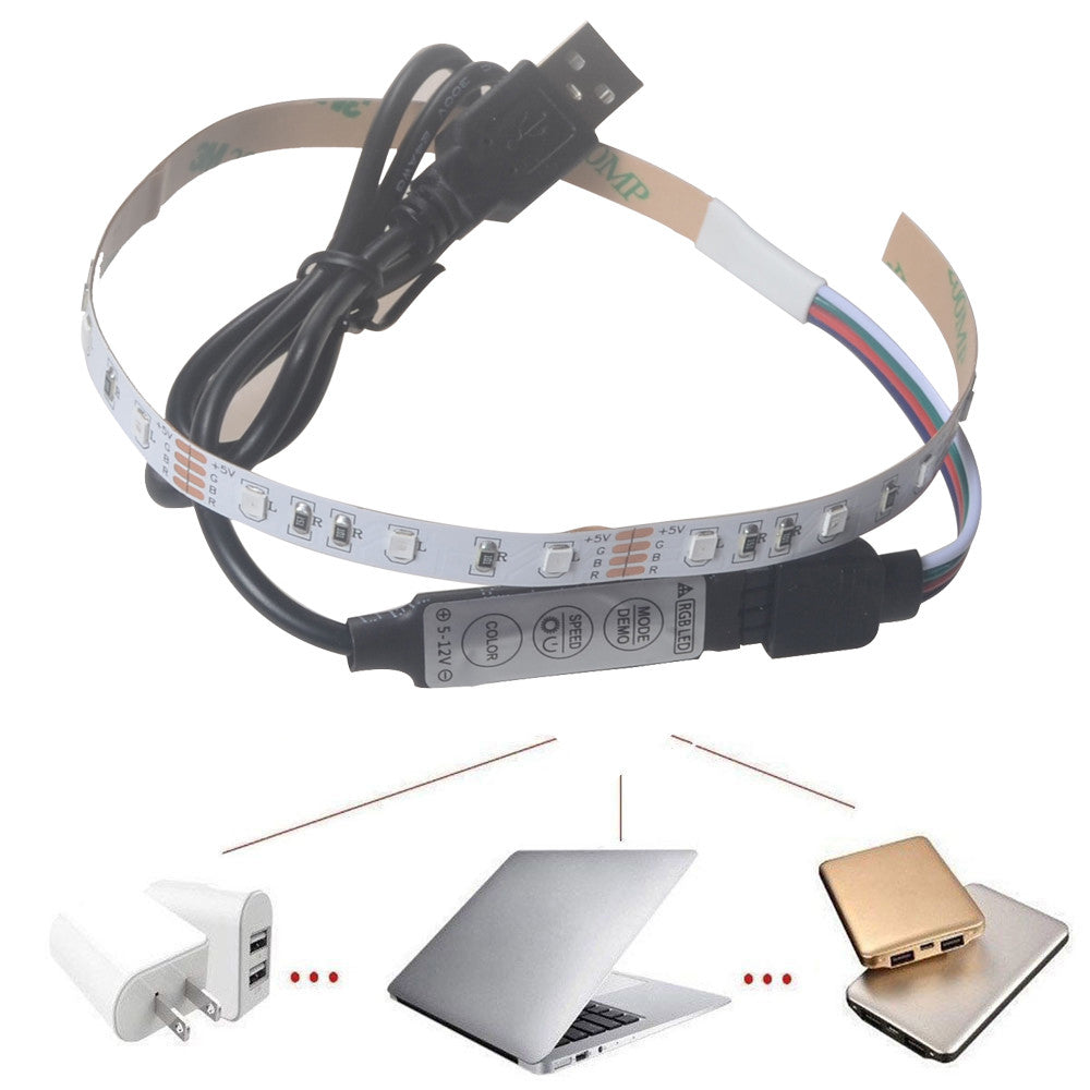 5V 2835 18SMD/30CM RGB LED Strip Light Bar TV Back Lighting Kit Led lights for bedroom outdoor floor lamp pendant DIY Wedding Party Bedroom Terrace(Multicolor)