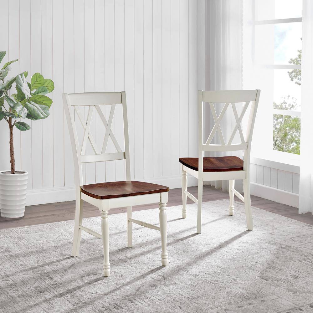 CROSLEY FURNITURE Shelby White Dining Chair (Set of 2) CF501018-WH