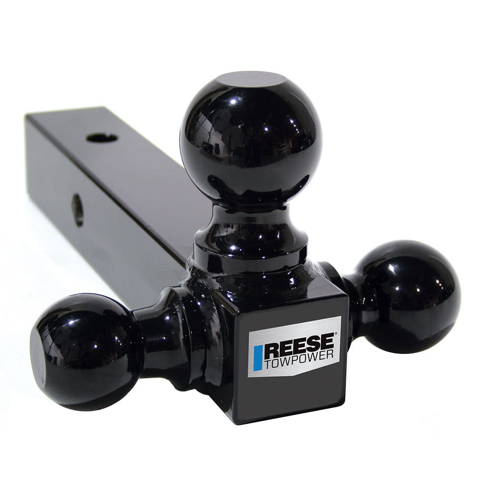 Reese 8 10000 lbs Black Tri Ball Trailer Hitch Ball Mount ;