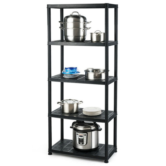 Costway 32085697 5 Tier Storage Shelving Freestand...