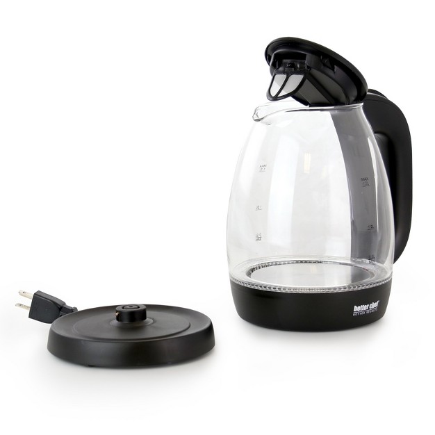 Better Chef 1 7l Cordless Electric Glass Tea Kettle