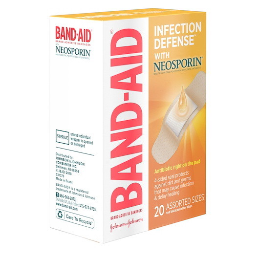 Band Aid Assorted Sizes Infection Defense With Neo...