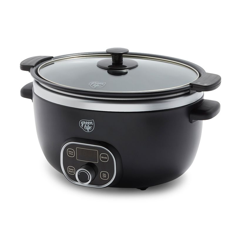 GreenLife Cook Duo Programmable 6-qt. PFAS-Free Ceramic Nonstick Slow Cooker