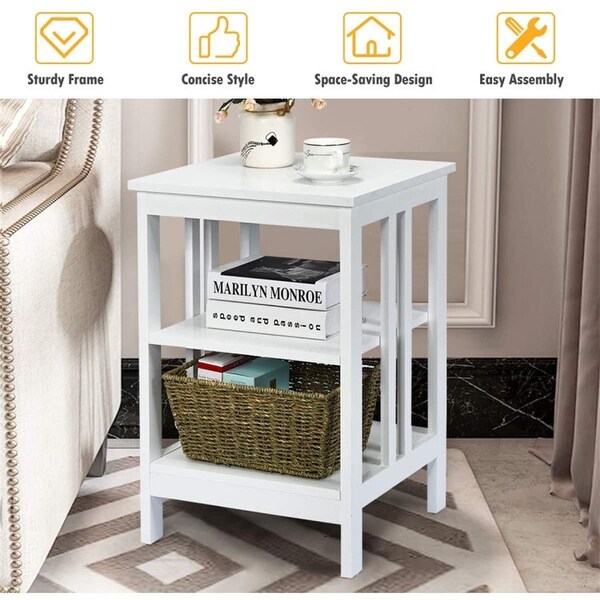 3-Tier End Table Set of 2