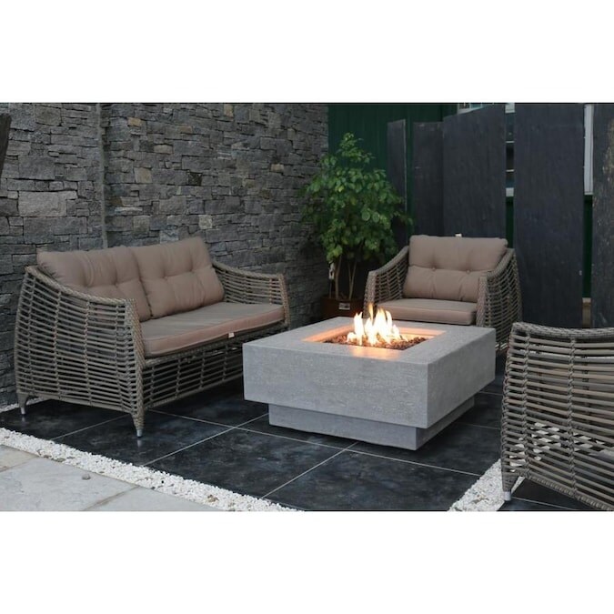 Elementi Manhattan Outdoor Fire Pit Table 36\