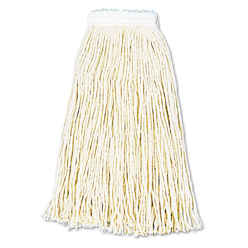 Boardwalk Premium Cut-End Wet Mop Heads | Cotton， 16oz， White， 12