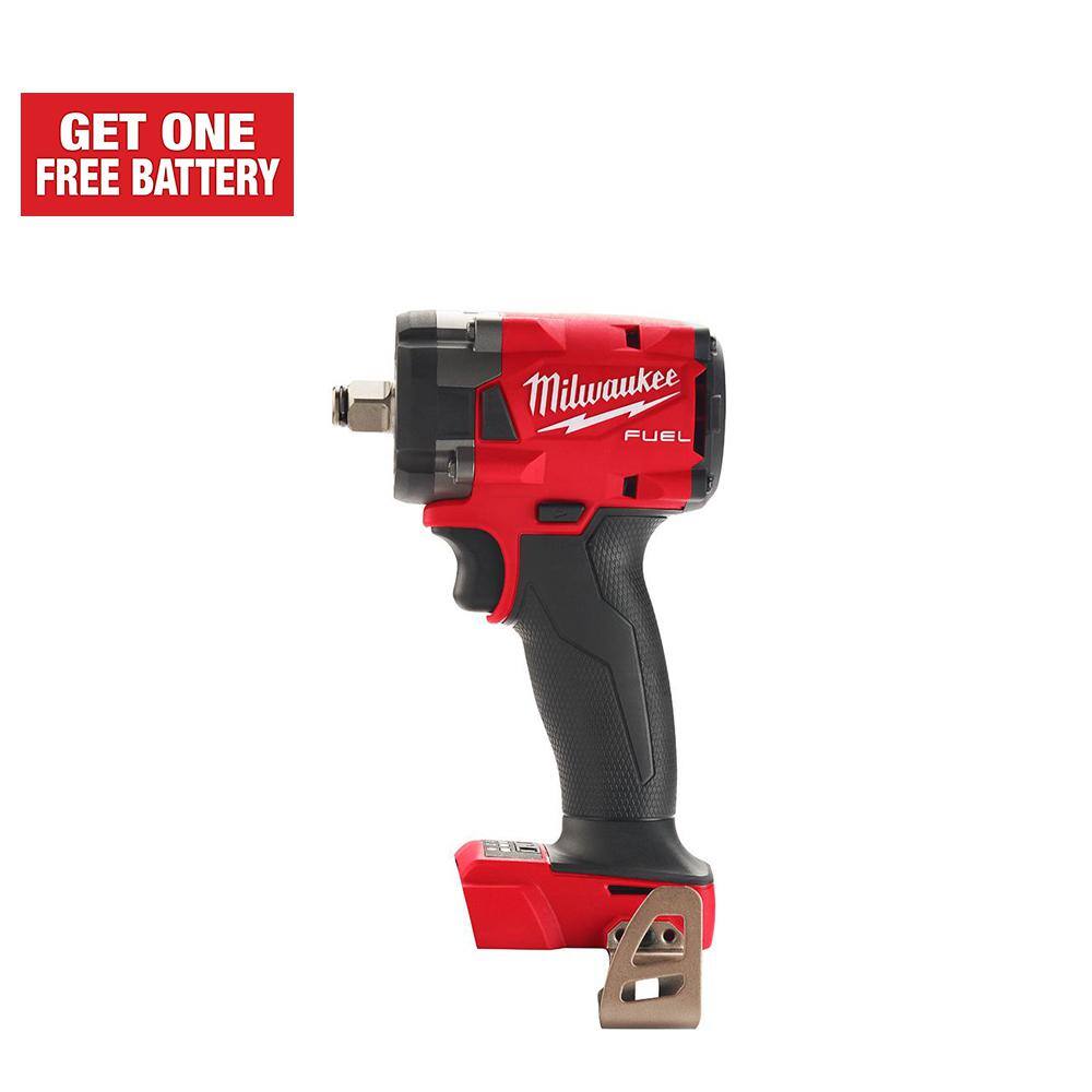 MW M18 FUEL GEN-3 18V Lithium-Ion Brushless Cordless 12 in. Compact Impact Wrench with Friction Ring (Tool-Only) 2855-20