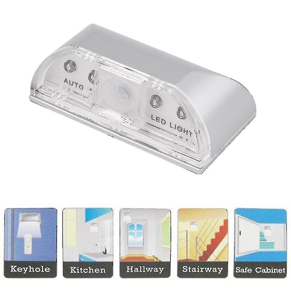 4 Led Auto Pir Sensor Led Light Home Door Wireless Motion Detection Light