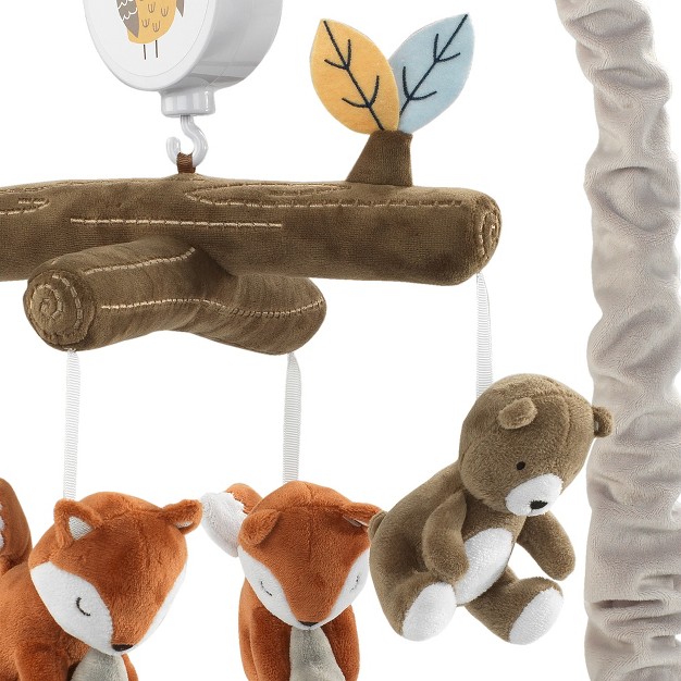 Lambs amp Ivy Sierra Sky Brown Bear fox Musical Baby Crib Mobile Soother Toy