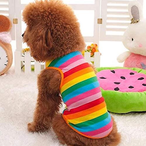 Dog Shirt Pet T-shirt Soft Dog Clothing Sleeveless Sweatshirt Pet Breathable Cotton Vest Puppy Pullover Shirt Suitable For Small Pet Puppy Clothing (l