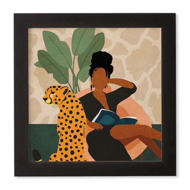 Domonique Brown Stay Home No 1 Framed Wall Art Black Deny Designs