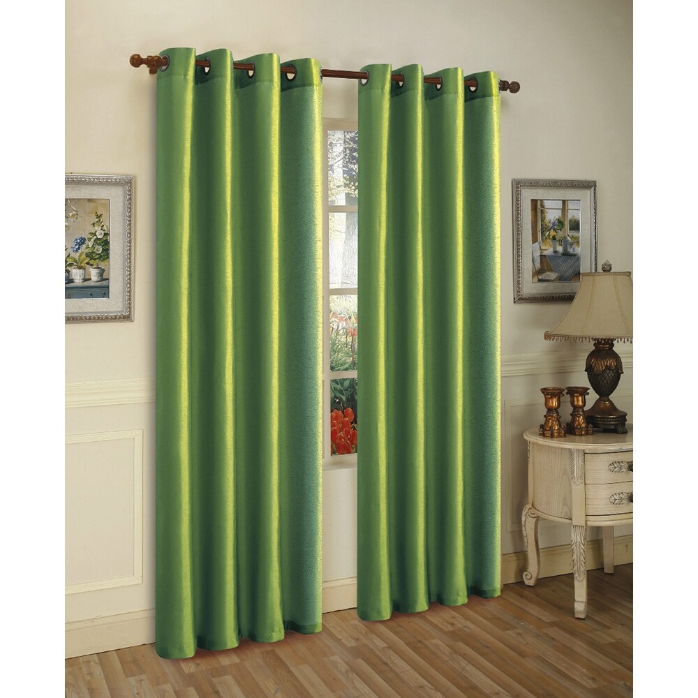 Mira Faux Silk Grommet Window Panel  55x84 Inches