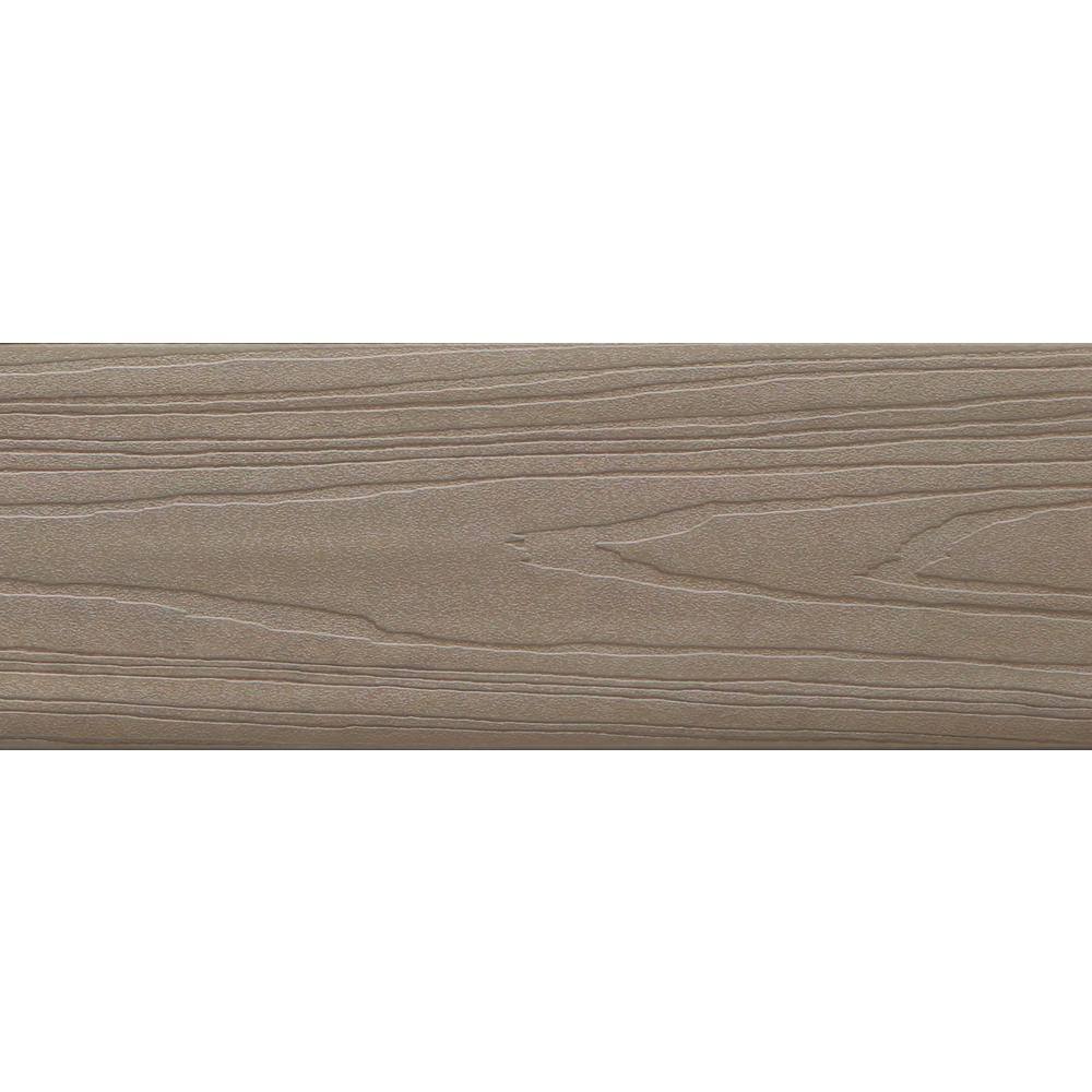 Fiberon ArmorGuard 1516 in. x 5-14 in. x 16 ft. Aspen Gray Grooved Edge Capped Composite Decking Board BRDAGG ASP 16