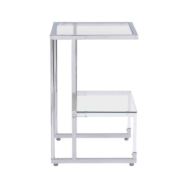 2-Tier Acrylic Glass End Table