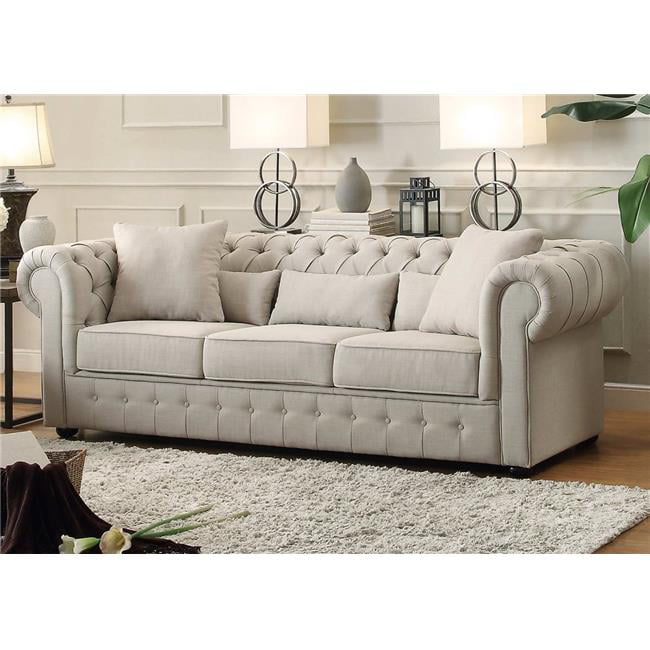 Home Elegance 8427-3 32 x 40 x 98.5 in. Savonburg Sofa - Neutral