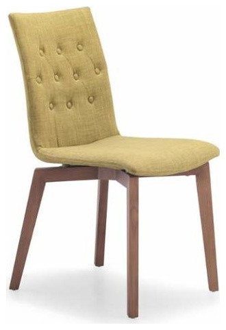 Orebro Dining Chair (Set of 2) Pea Green   Midcentury   Dining Chairs   by Sideboards and Things  Houzz