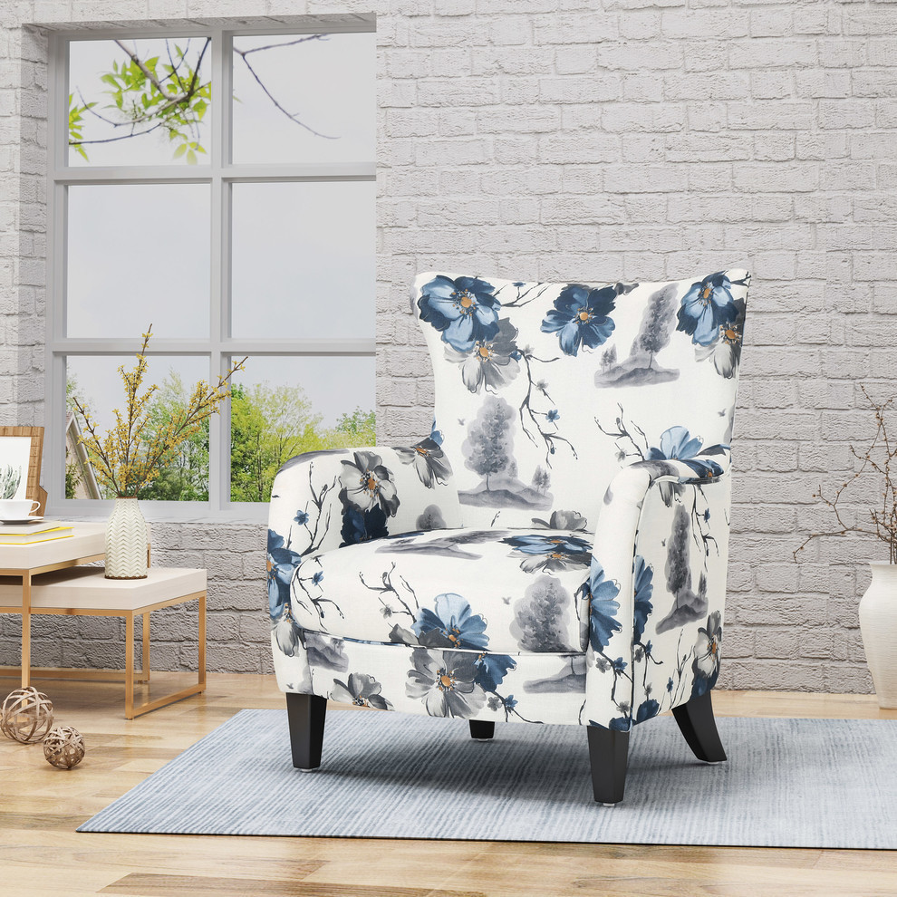 GDF Studio Oliver Contemporary Fabric Upholstered Club Chair   Transitional   Armchairs And Accent Chairs   by GDFStudio  Houzz