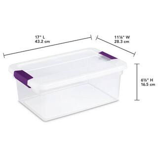 Sterilite 15 Qt. ClearView Latch Box Storage Bin Container (24-Pack) 24 x 17531712