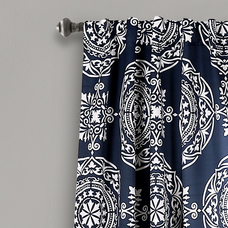 Lush Decor 2-pack Karmen Medallion Room Darkening Window Curtain Set