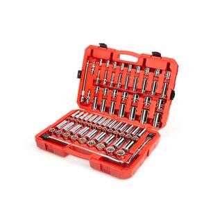 TEKTON 12 in. Drive 6-Point Socket and Ratchet Set (84-Piece 38 in. to 1-516 in. 10 mm to 32 mm) SKT25302