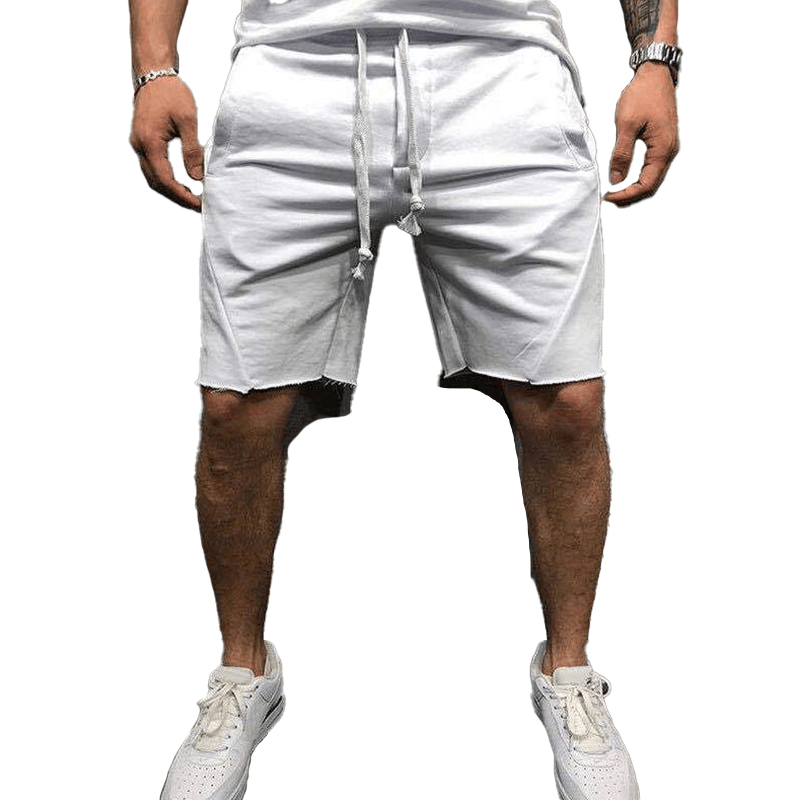 Solid color breathable summer sports shorts