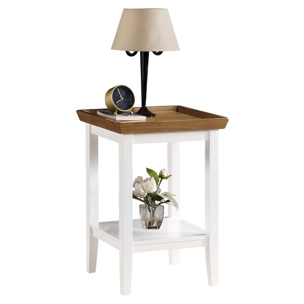 Porch and Den Luxembourg Rubberwood End Table