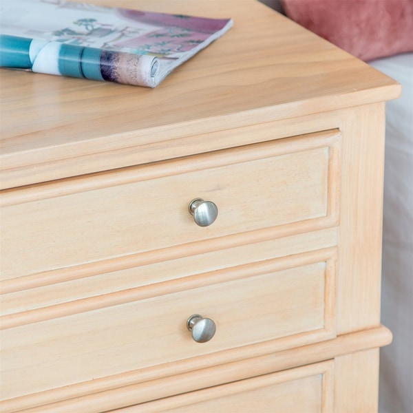 Crafted of Wood Bed Storage Cabinet Chest with Three Drawers - - 37834860