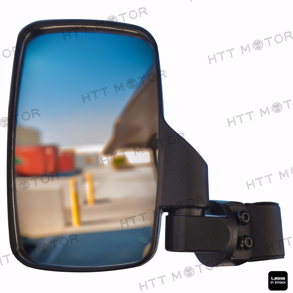 HTTMT- Side View Mirror Set for UTV Offroad High Impact Break-Away Large Wide View Race