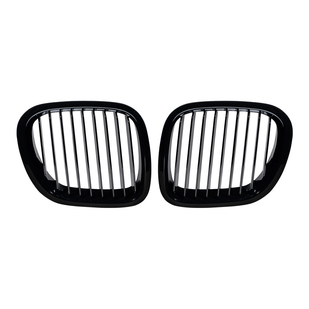 Astra Depot Gloss Black Front Bumper Kidney Grill Grille for 1995-2002 BMW Z3 M Coupe (1 Pair)