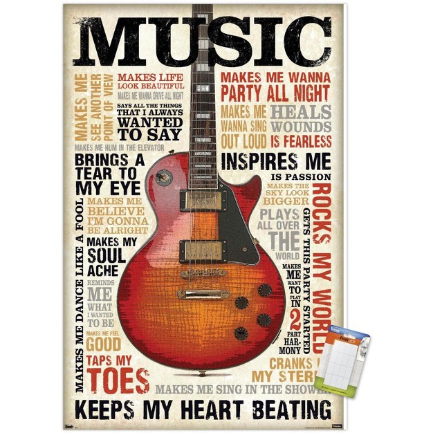 Trends International Music Inspires Me Unframed Wall Poster Prints