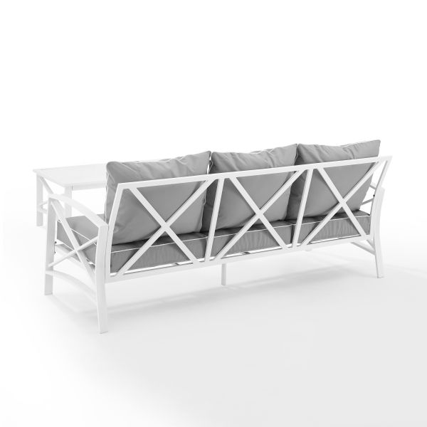 Kaplan 2Pc Outdoor Metal Sofa Set