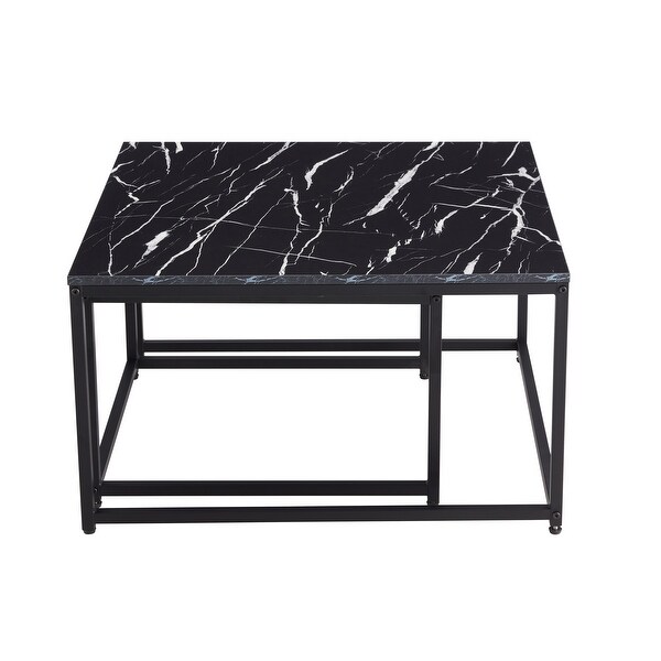 MarbleandMetal Nesting Coffee Tables Set(2pc)