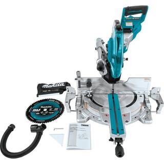 Makita 18V X2 LXT Lithium-Ion (36V) 12 in. Brushless Cordless Dual-Bevel Sliding Compound Miter Saw Laser (Tool-Only) XSL07Z