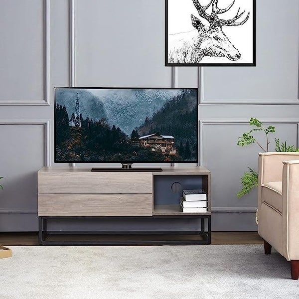 EBello Modern TV Stand Media Cnsole for TV up to 50 inch for Living Room Bedroom