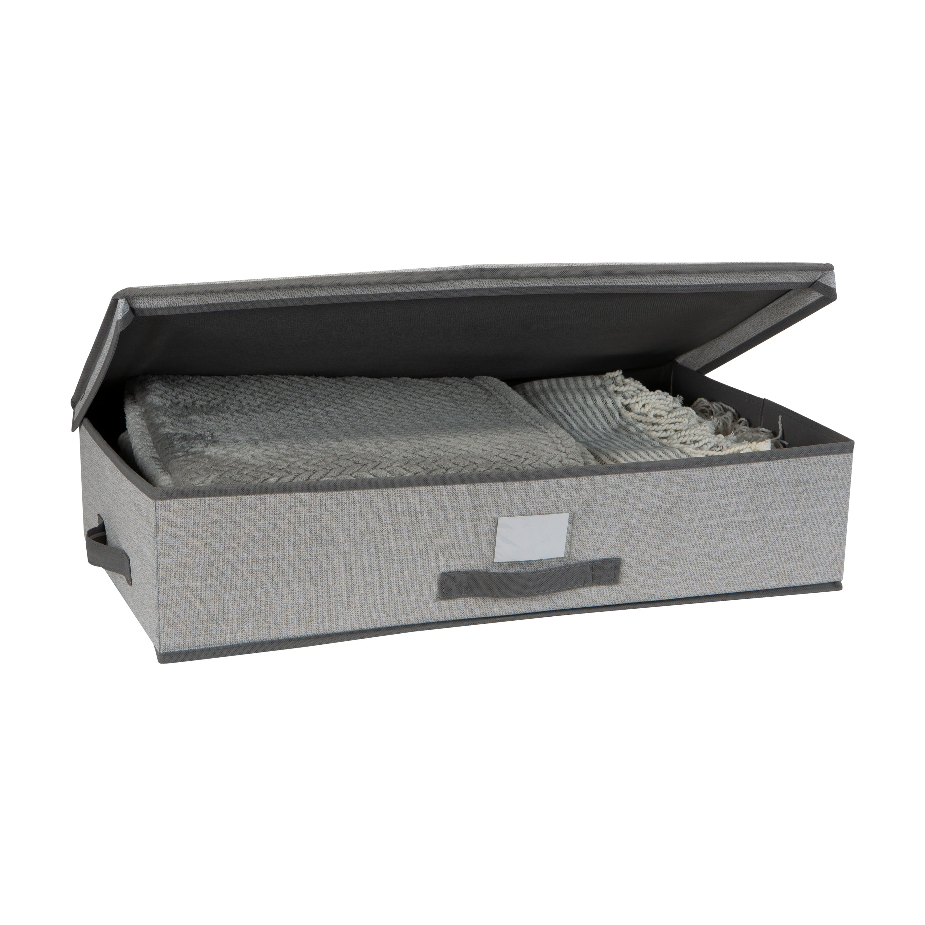 Simplify Under the Bed Storage Box Closet Organizer in Heather Grey