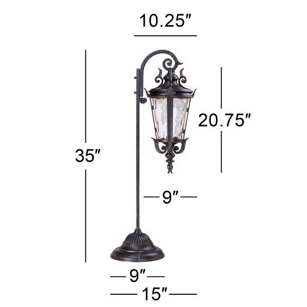 John Timberland Casa Marseille 35 quot h Bronze Led Path Lights Set Of 2