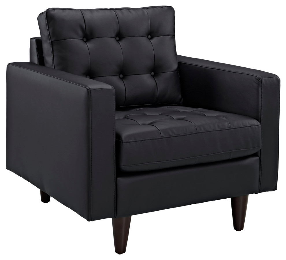 Black Empress Sofa and Armchairs Set of 3   Midcentury   Sofas   by Morning Design Group  Inc  Houzz