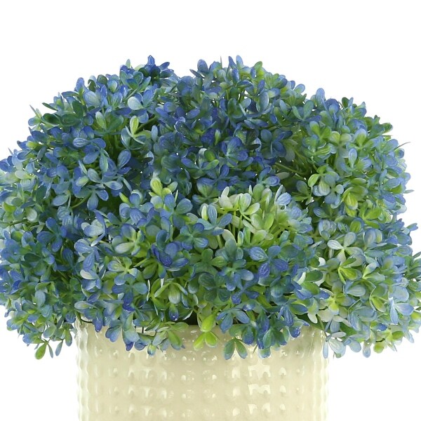 Hydrangea Floral Arrangement in a Ceramic Vase