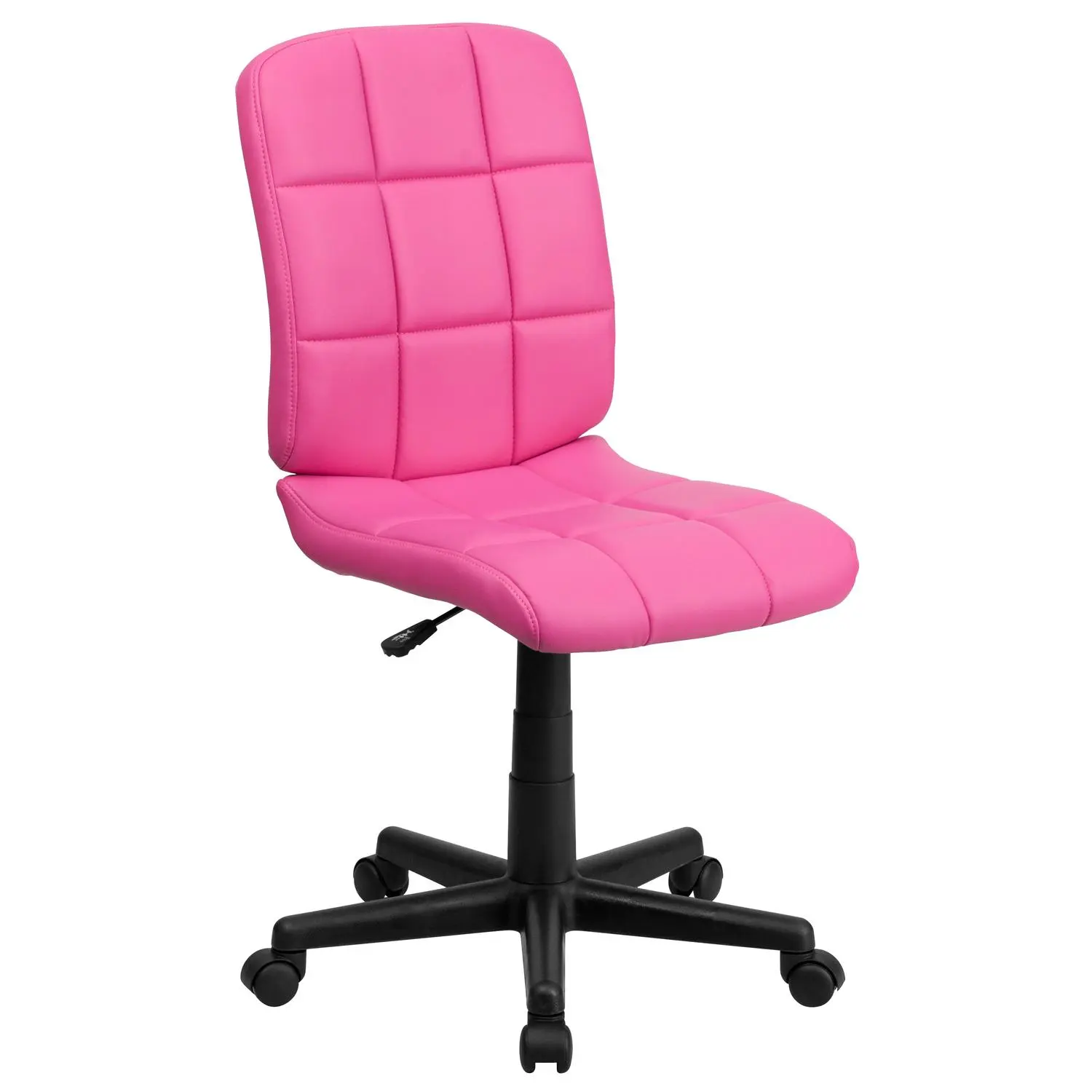 Pink Vinyl Office Chair