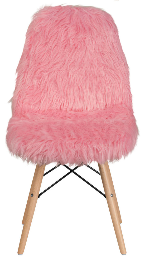 Shaggy Chair  Hot Pink   Midcentury   Dining Chairs   by VirVentures  Houzz